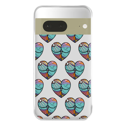 Sally And Jack Heart Pattern - TNBC Phone Case for Google Pixel 7a