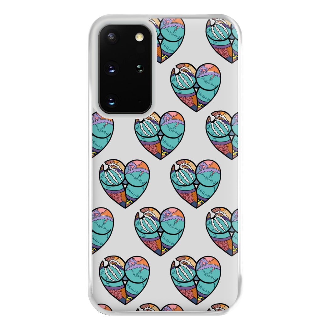 Sally And Jack Heart Pattern - TNBC Phone Case for Galaxy S20 Plus