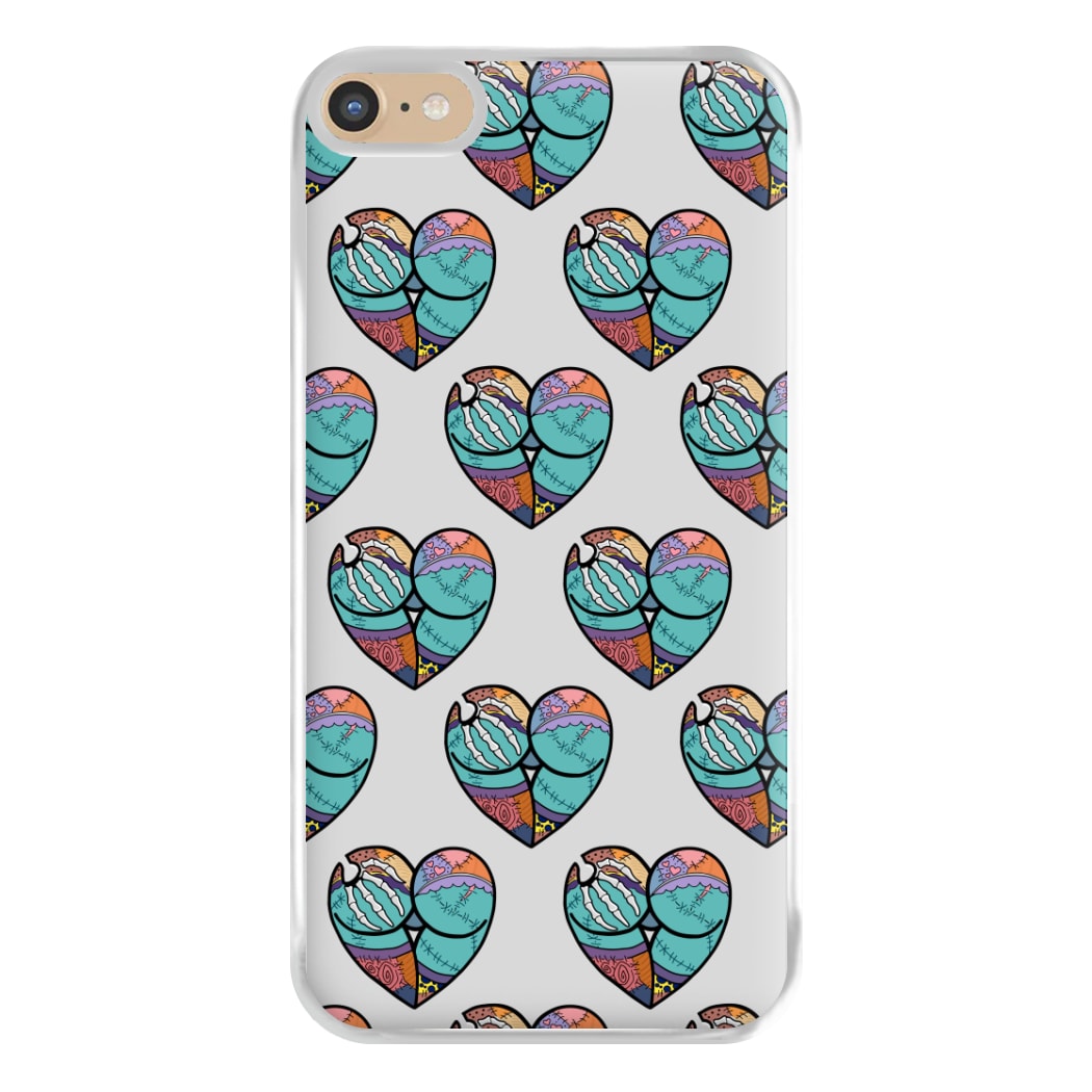 Sally And Jack Heart Pattern - TNBC Phone Case for iPhone 6 Plus / 7 Plus / 8 Plus