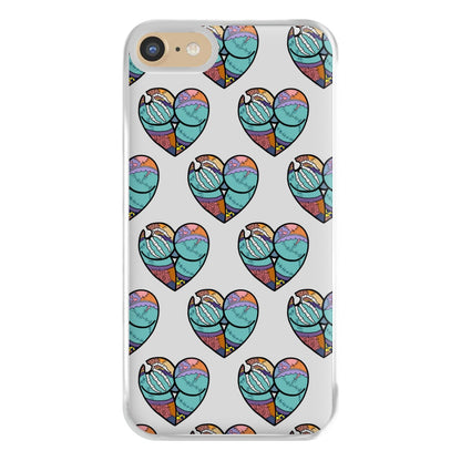 Sally And Jack Heart Pattern - TNBC Phone Case for iPhone 6 / 7 / 8 / SE