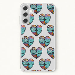Sally And Jack Heart Pattern - TNBC Phone Case for Galaxy A17