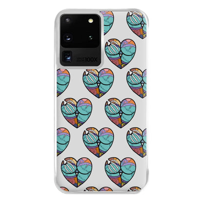 Sally And Jack Heart Pattern - TNBC Phone Case for Galaxy S20 Ultra