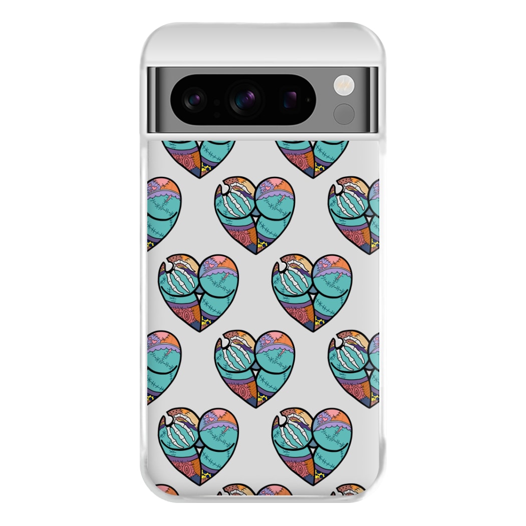 Sally And Jack Heart Pattern - TNBC Phone Case for Google Pixel 8 Pro