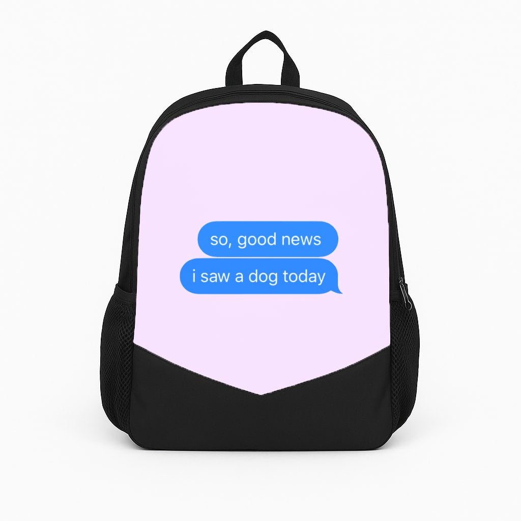 I Saw A Dog Today - Elf Backpack