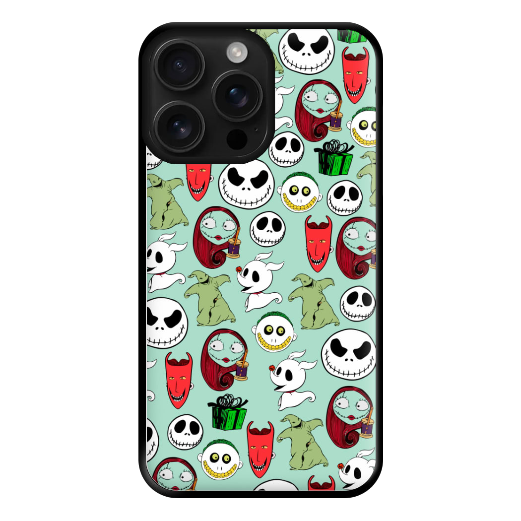 TNBC Characters Pattern Phone Case for iPhone 16 Pro Max