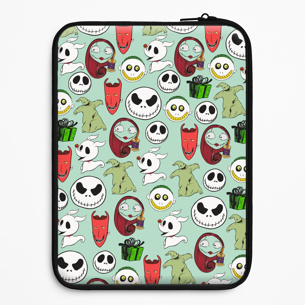 TNBC Characters Pattern Laptop Sleeve