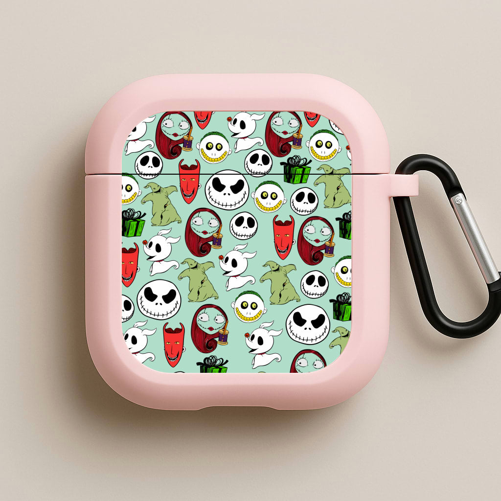 TNBC Characters Pattern Pink AirPods Case