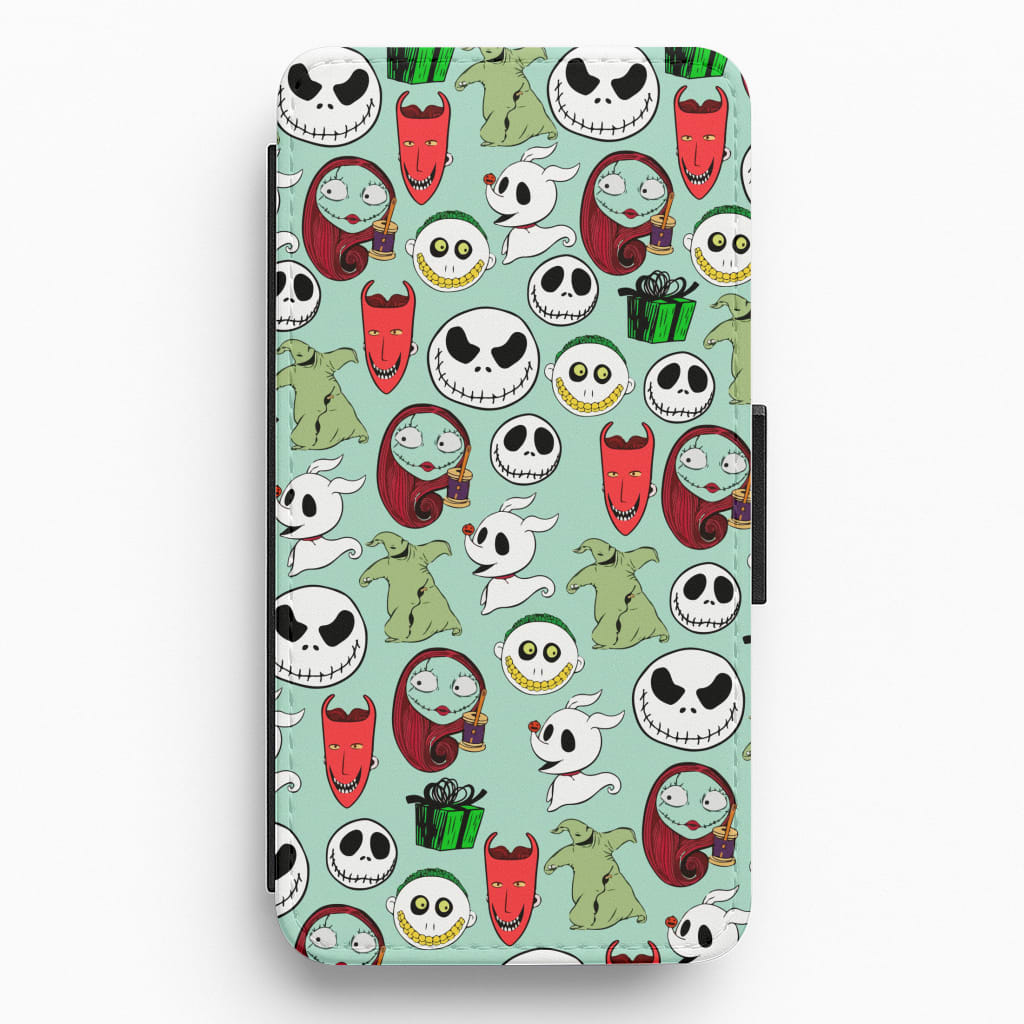 TNBC Characters Pattern Flip / Wallet Phone Case