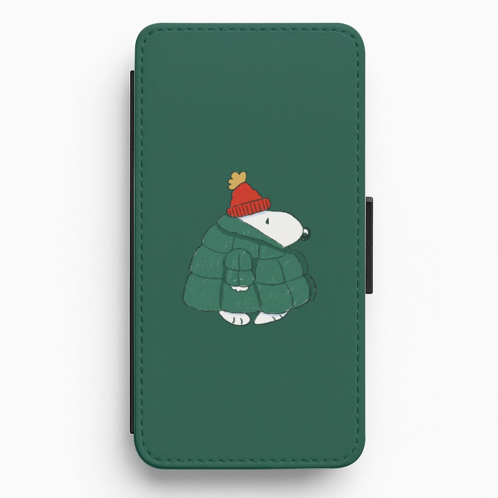 Puffer Coat Flip / Wallet Phone Case