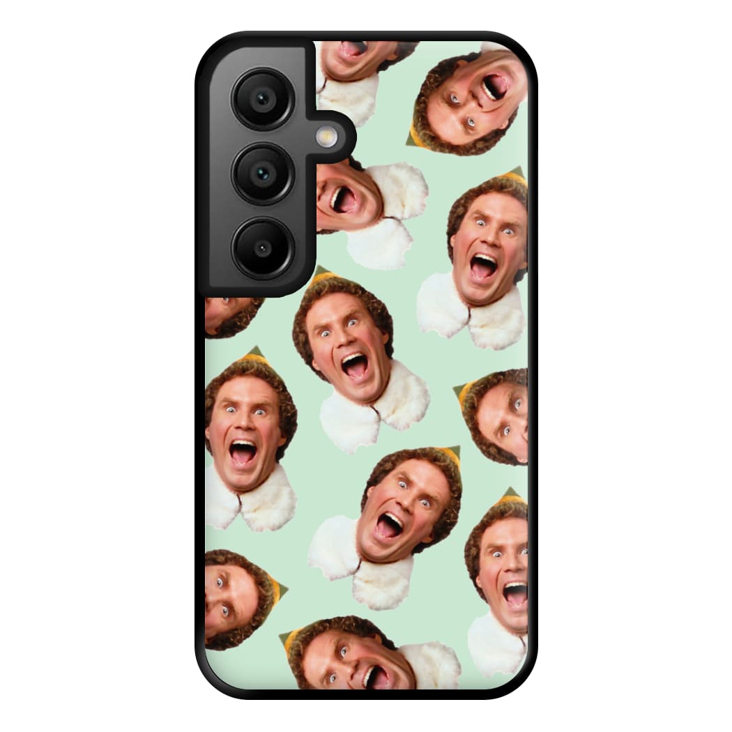 Green Elf Face - Christmas Phone Case for Google Pixel 8