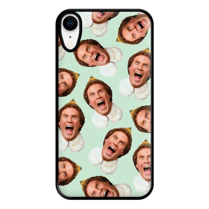 Green Elf Face - Christmas Phone Case for iPhone XR