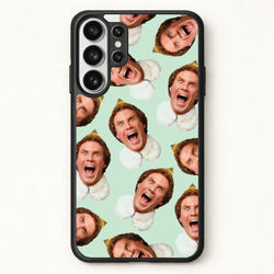 Green Elf Face - Christmas Phone Case for Galaxy S26 Ultra
