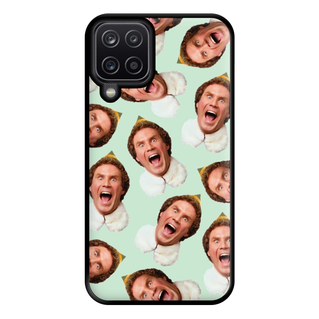 Green Elf Face - Christmas Phone Case for Galaxy A12