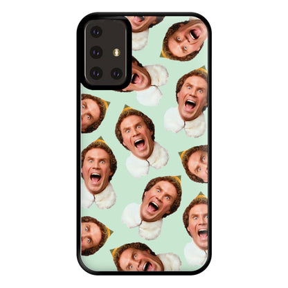 Green Elf Face - Christmas Phone Case for Galaxy A71