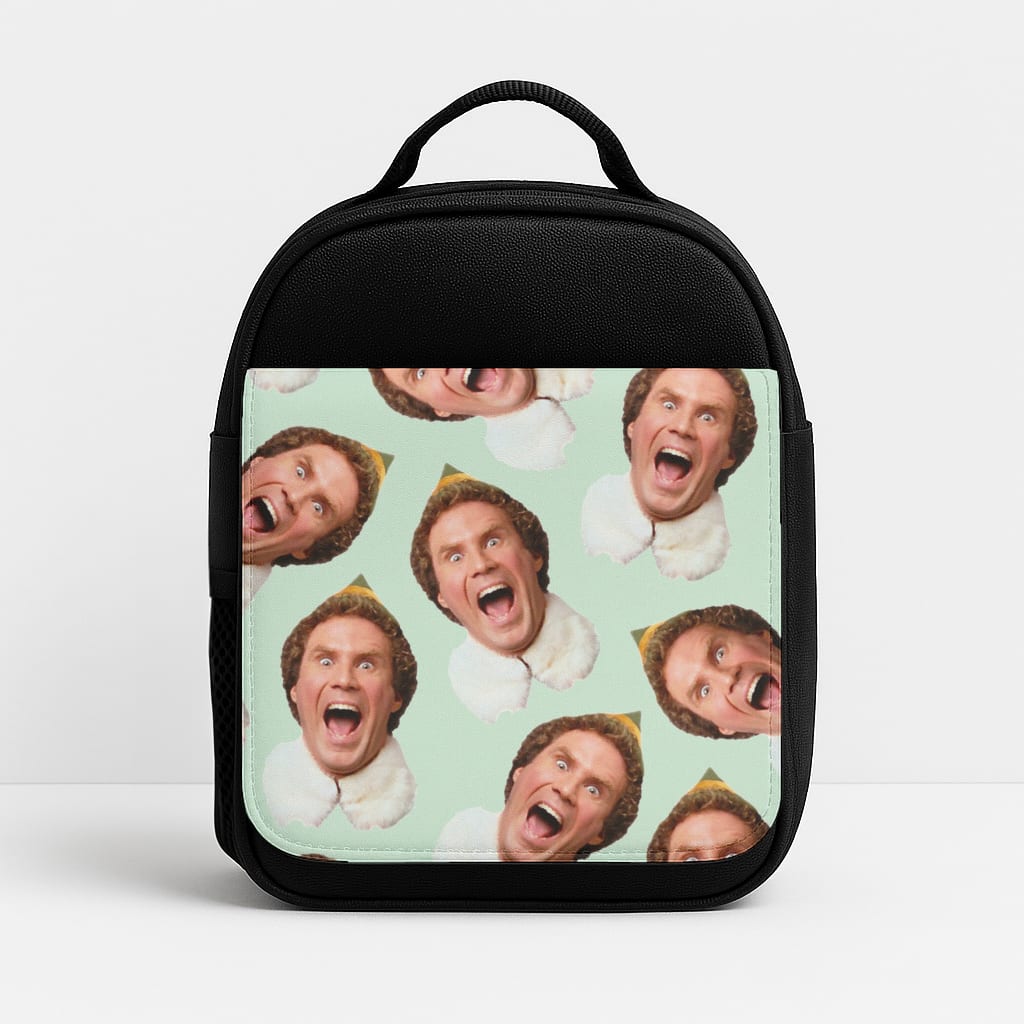 Green Elf Face - Christmas Insulated Lunchbox