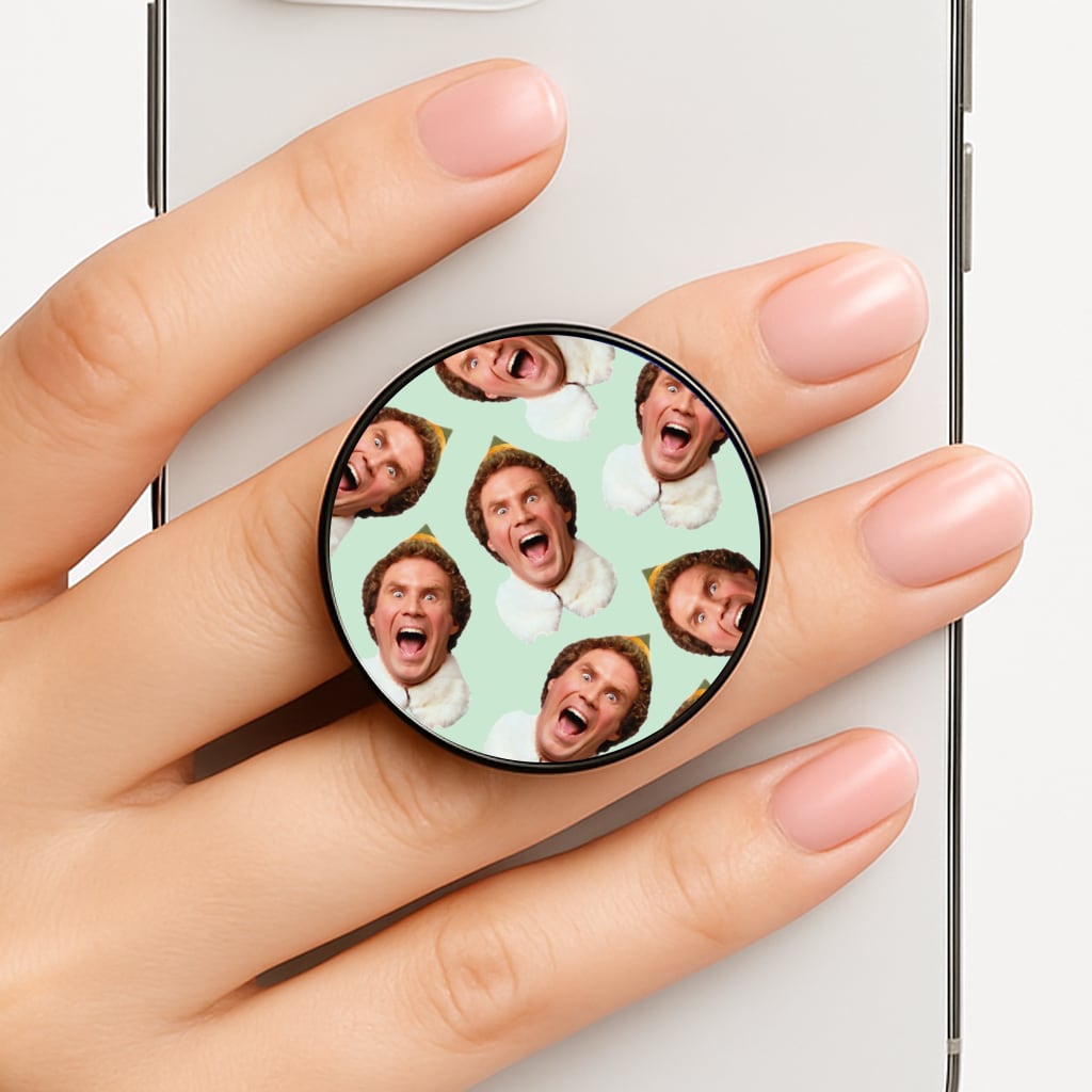 Green Elf Face - Christmas Phone Grip