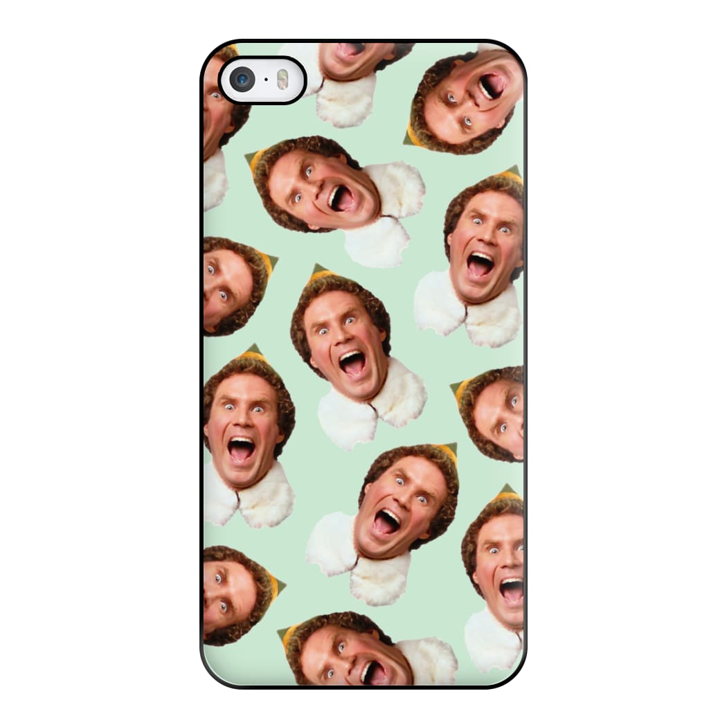 Green Elf Face - Christmas Phone Case for iPhone 5 / 5s / SE 2016