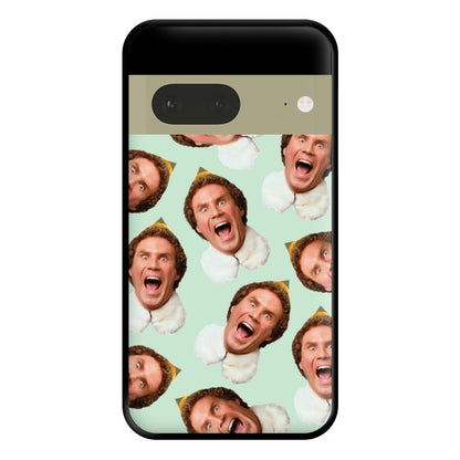 Green Elf Face - Christmas Phone Case for Google Pixel 7a