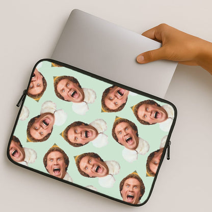 Green Elf Face - Christmas MacBook Case