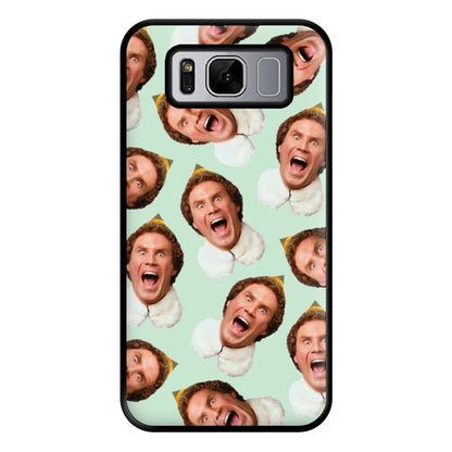 Green Elf Face - Christmas Phone Case for Galaxy S8 Plus