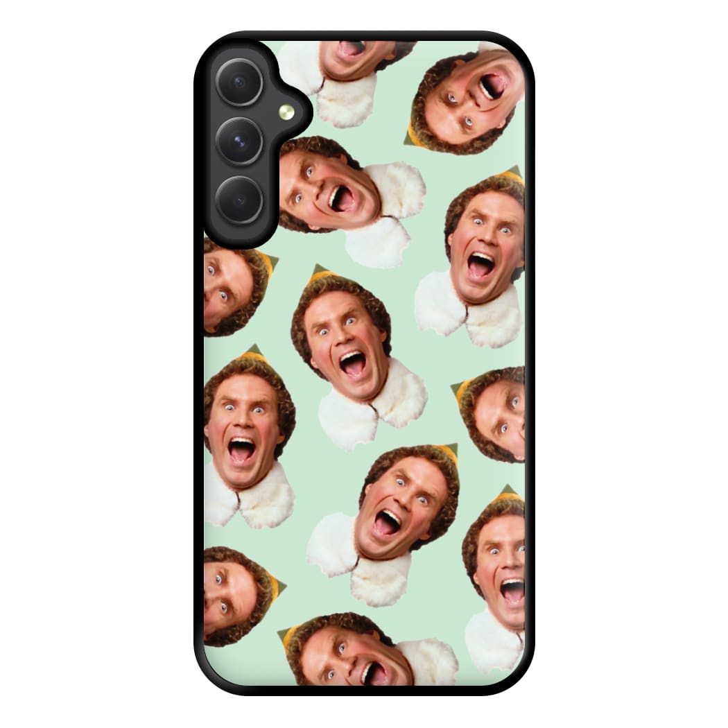 Green Elf Face - Christmas Phone Case for Galaxy A14