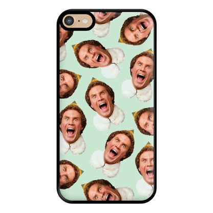 Green Elf Face - Christmas Phone Case for iPhone 6 Plus / 7 Plus / 8 Plus