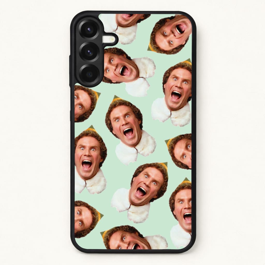 Green Elf Face - Christmas Phone Case for Galaxy A57