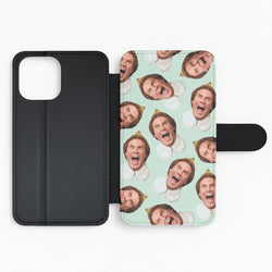 Green Elf Face - Christmas Flip Phone Case