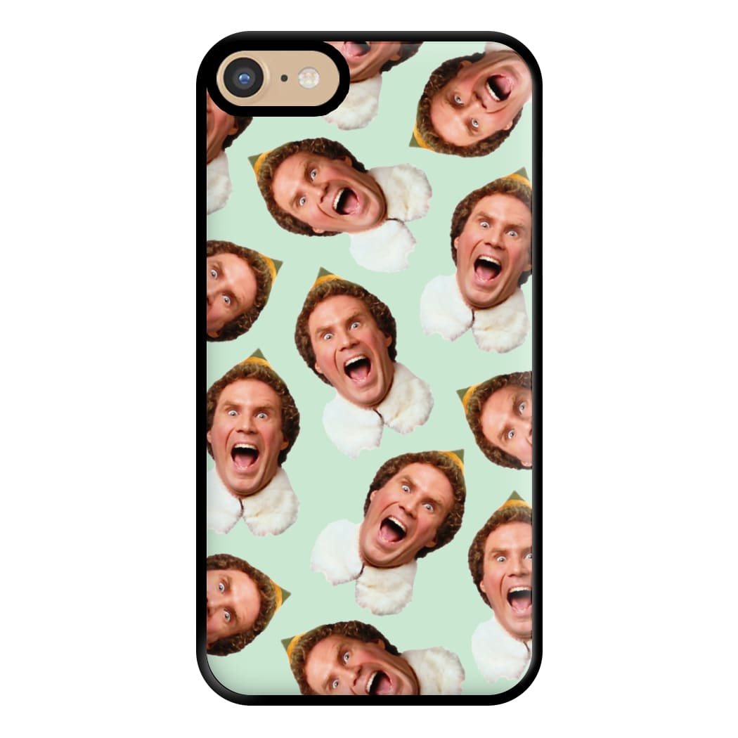 Green Elf Face - Christmas Phone Case for iPhone 6 / 7 / 8 / SE