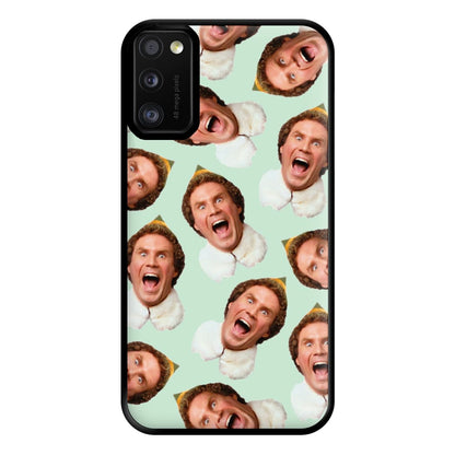 Green Elf Face - Christmas Phone Case for Galaxy A41