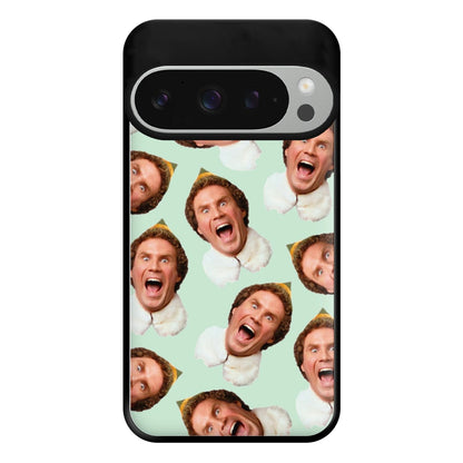 Green Elf Face - Christmas Phone Case for Google Pixel 9 Pro XL