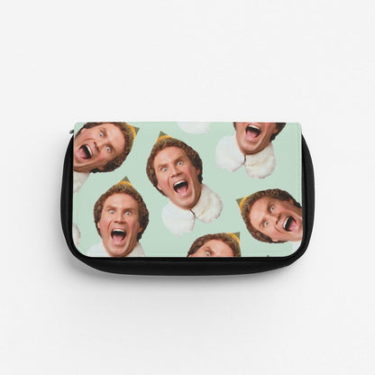 Green Elf Face - Christmas Pencil Case