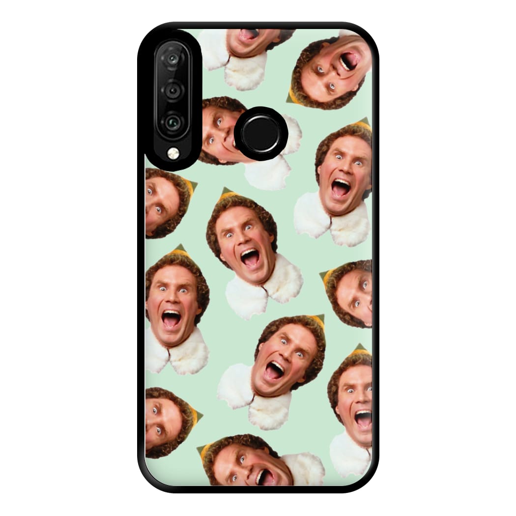 Green Elf Face - Christmas Phone Case for Huawei P30 Lite