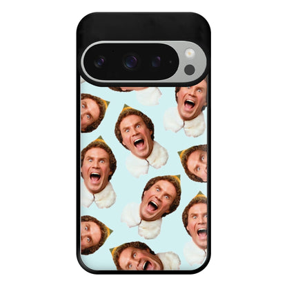 Blue Elf Face - Christmas Phone Case for Google Pixel 9 Pro XL