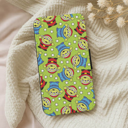 Alien Patterns Wallet Phone Case