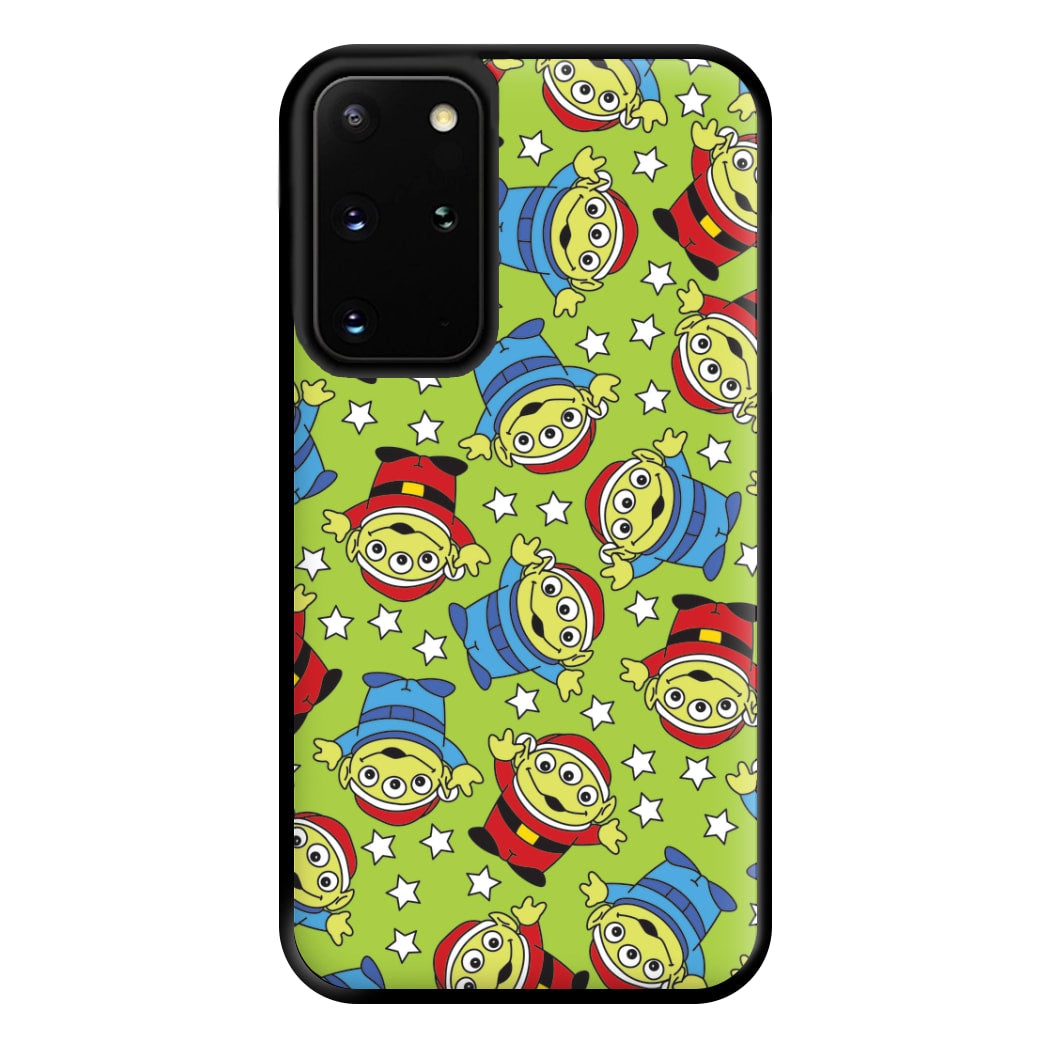 Alien Patterns Phone Case for Galaxy S20 Plus