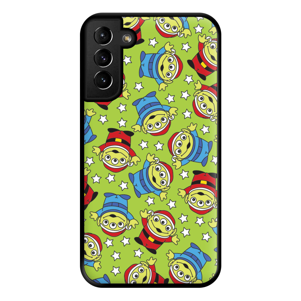 Alien Patterns Phone Case for Galaxy S21 Plus