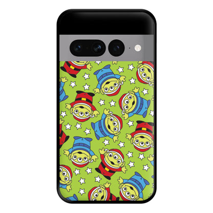 Alien Patterns Phone Case for Google Pixel 7 Pro