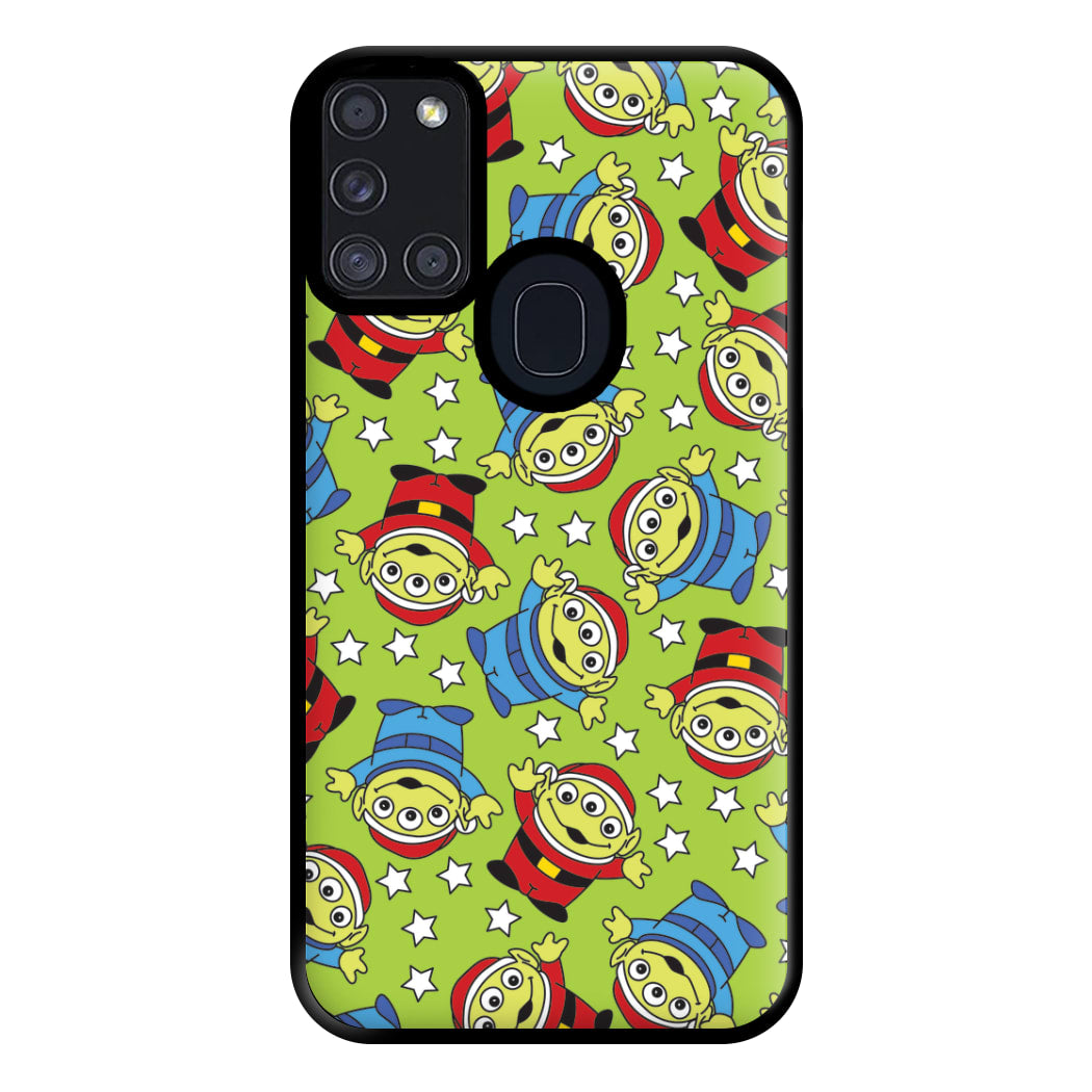 Alien Patterns Phone Case for Galaxy A21s