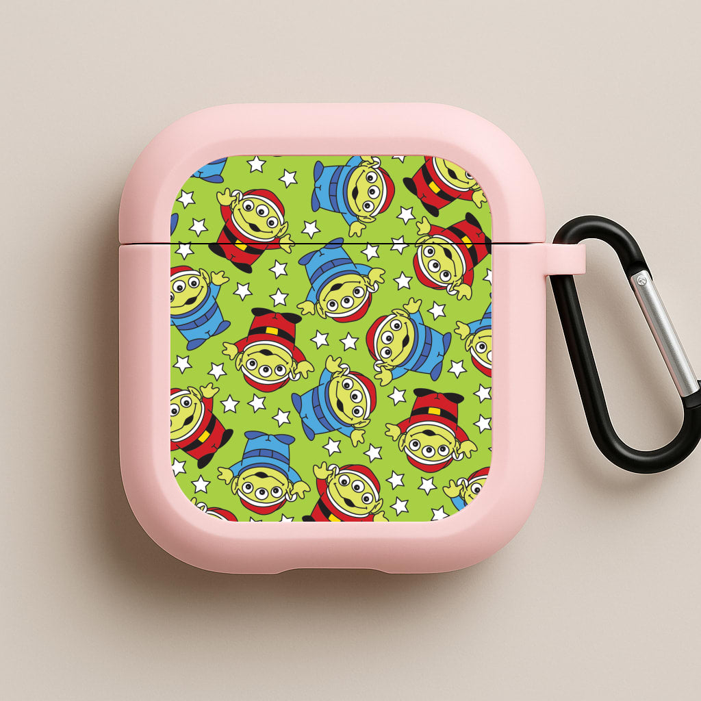 Alien Patterns Pink AirPods Case