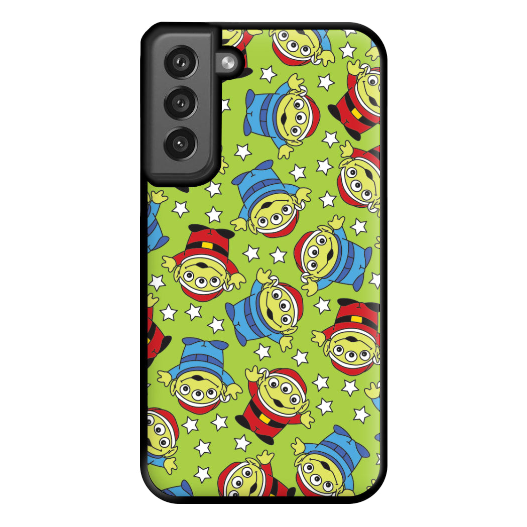 Alien Patterns Phone Case for Galaxy S21FE