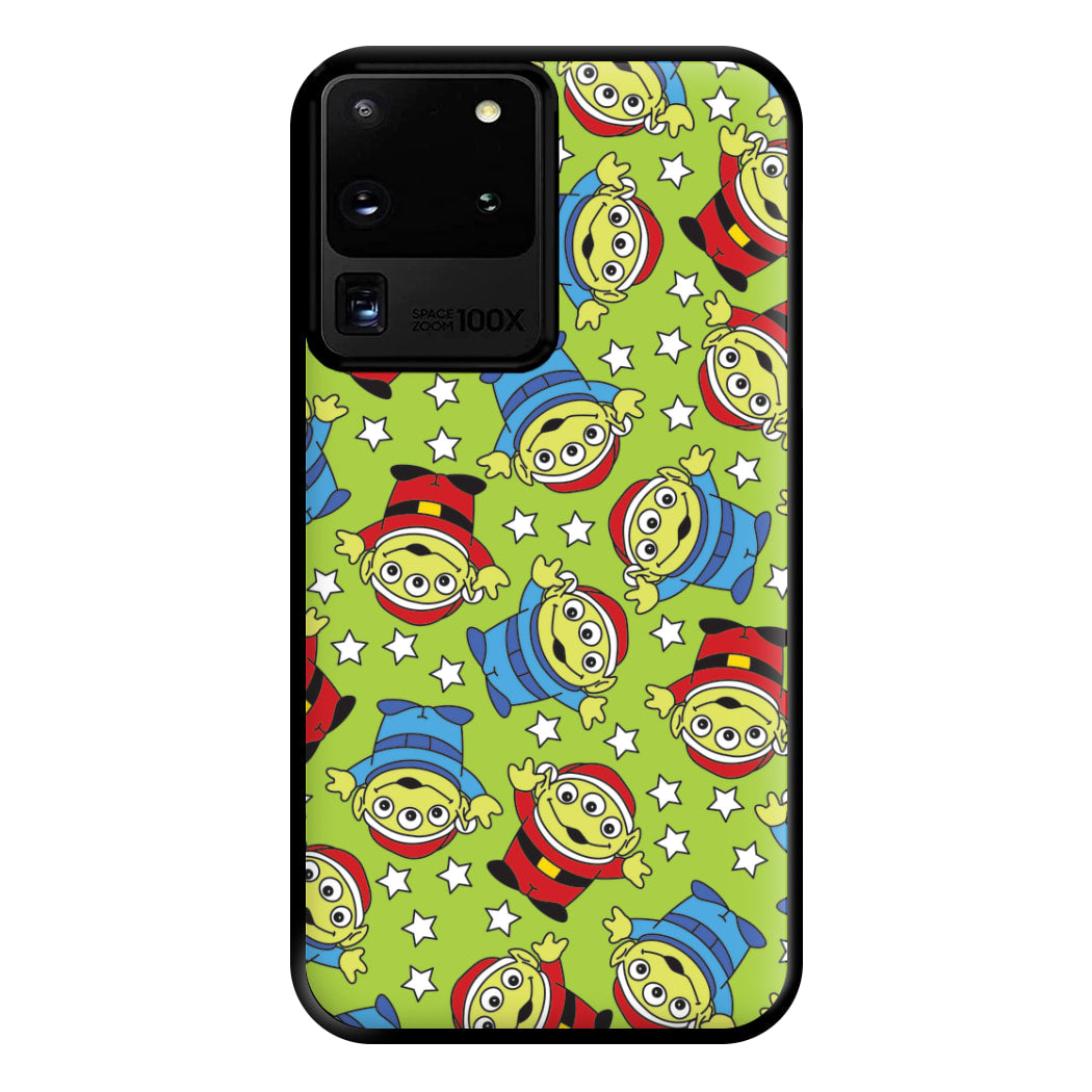 Alien Patterns Phone Case for Galaxy S20 Ultra