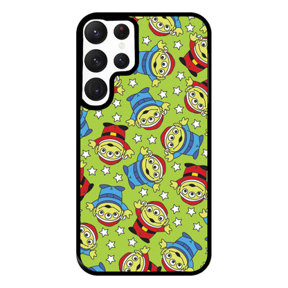 Alien Patterns Phone Case for Galaxy S22 Ultra