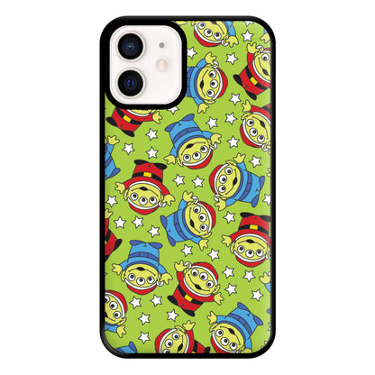 Alien Patterns Phone Case for iPhone 13 Mini