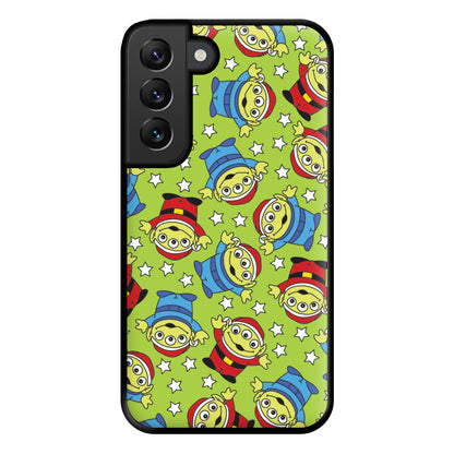 Alien Patterns Phone Case for Galaxy S22 Plus