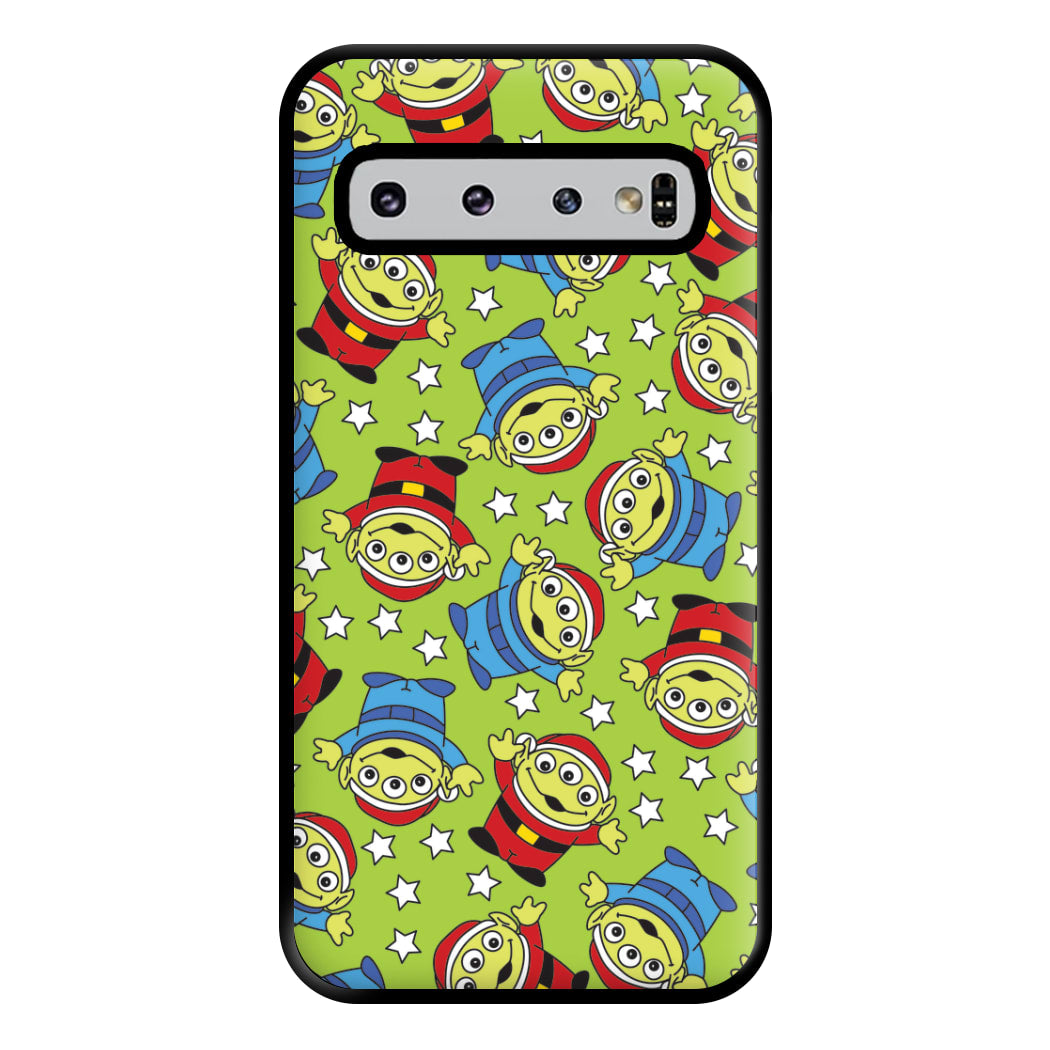 Alien Patterns Phone Case for Galaxy S10 Plus