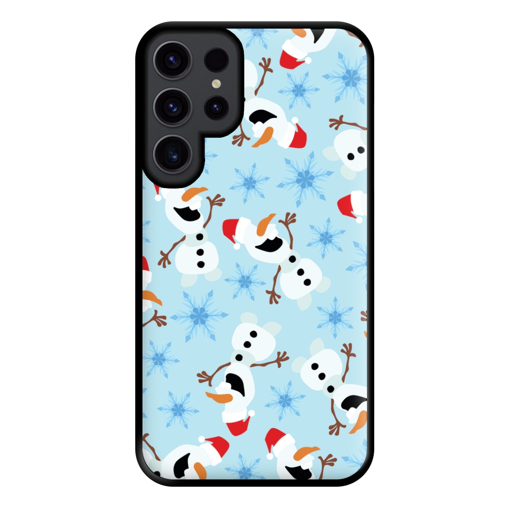 Snowman Pattern Phone Case for Galaxy S23 Ultra