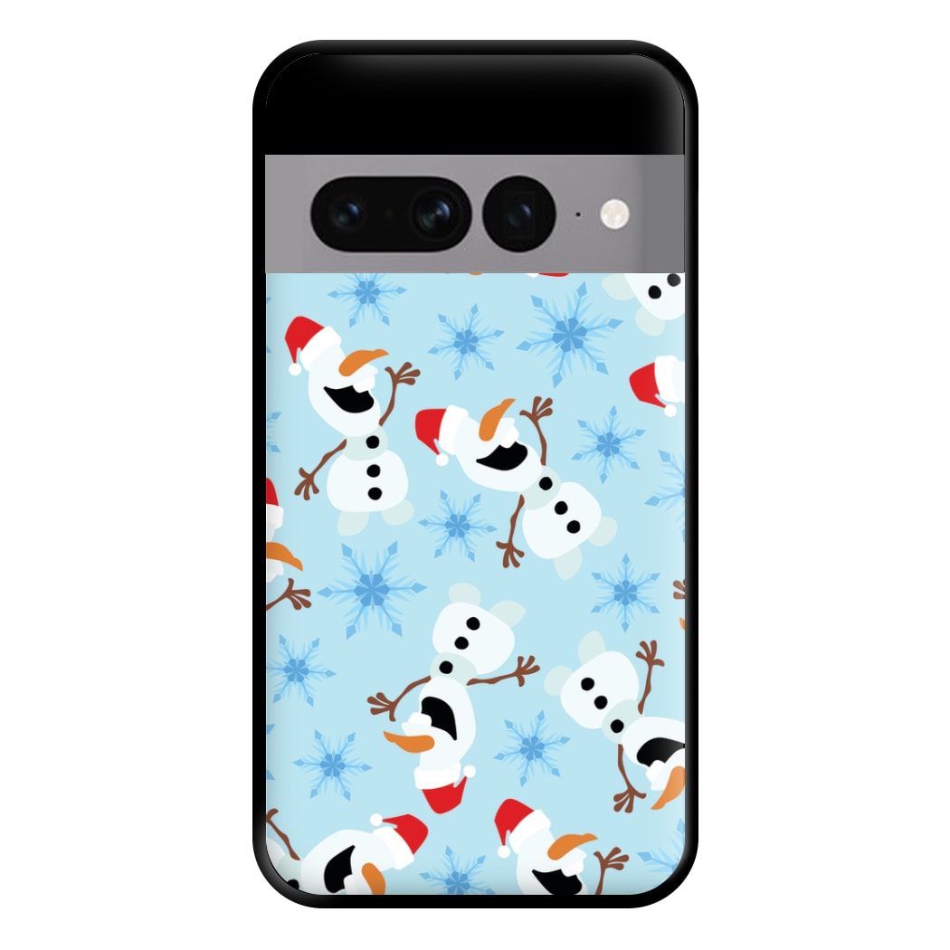 Snowman Pattern Phone Case for Google Pixel 7 Pro