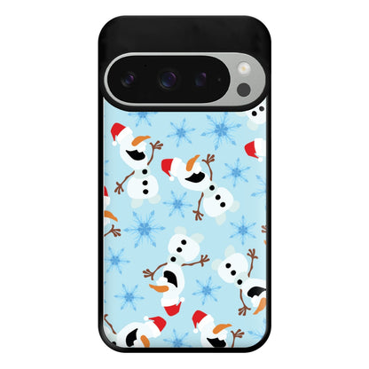 Snowman Pattern Phone Case for Google Pixel 9 Pro XL