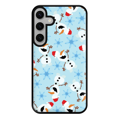 Snowman Pattern Phone Case for Galaxy S24FE